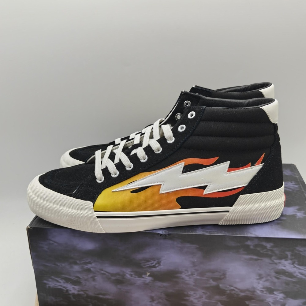 Revenge X Storm Vol. 2 Shoes Mens Size 13 Black Flame High Top Skate Sneaker New